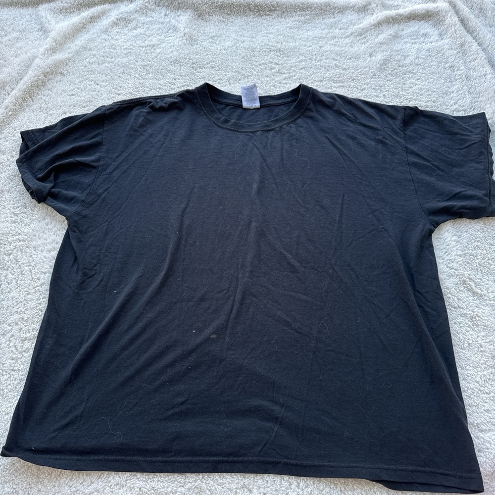 Jerzees Black Short Sleeve Crewneck Tee